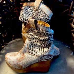 Bed Stu Ostend Womens Leather Boots 7 $245 Unique